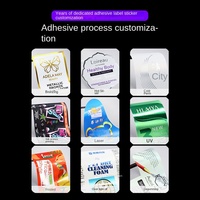 Étiquettes de bouteilles de boissons transparentes thermorétractables en PET double face, impression de logo, étiquettes rétractables personnalisables pour l'eau minérale