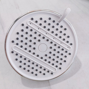 Cabezal de Ducha Royal Stan de 5 Pulgadas, Plateado, con Cinco Modos de Chorro en Cascada y Presión Ajustable para Baño - Product Image 1