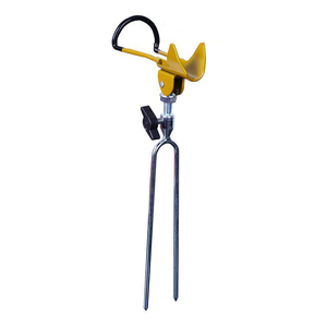 Soporte Ajustable para Caña de Pescar de Aleación de Aluminio para Playa, Color Amarillo/Naranja, Duradero, Portátil, para Pesca en la Orilla - Product Image 1