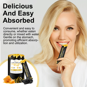 Atacado 30 Sticks Energy Boost Suporte Imunológico 85 + Trace Minerals Fulvic Acid Pure Himalayan Shilajit Sticks Com Mel Orgânico - Product Image 5