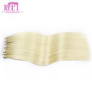 وصلات شريطية مزدوجة مرسومة من الاتحاد الأوروبي ، موجات ريمي طبيعية عالية الجودة ، تجعيد الشعر لتصفيف الشعر - Product Image 5