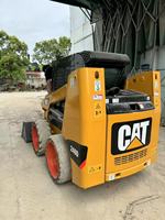 Minicargadora de Ruedas Caterpillar CAT246d Original de Japón, Usada en Excelentes Condiciones, 3 Toneladas, Motor de 55kw, Bomba, Rodamiento