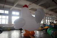 Poulet publicitaire gonflable géant personnalisé BOYI, mascotte de coq gonflable de dessin animé pour la promotion d'événements de restaurant