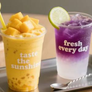 Vasos de Plástico PP de 16oz, 18oz y 20oz con Tapas para Beber, 90mm de Diámetro, Base Redonda, para Jugos, Se Acepta Logotipo Personalizado - Product Image 1