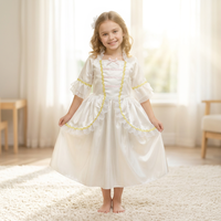 D30605A Robe de princesse rose mignonne avec dentelle, robe de demoiselle d'honneur pour le banquet de mariage