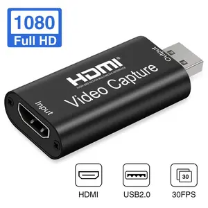 Kartu Penangkap HDMI Video 1080P 60fps, Kartu Perekam HDMI Ke USB 3.0 4K Streaming Langsung dari Pabrik Kualitas Tinggi dengan Audio
