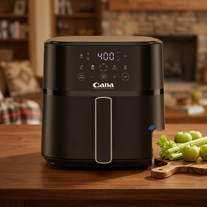 Friteuse à air numérique intelligente 5,5 L, 1400 W, sans huile, saine, avec écran tactile, panier antiadhésif, logo personnalisé disponible - Product Image 3