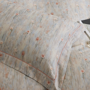 Daliwen All Cotton Brushed Four Piece <b>Bedding</b> <b>Set</b> Reactive Printing Plant Pattern Autumn Winter Use - Product Image 4