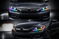 Phares projecteurs LED VAHID RGB DRL à commande par application, 6000LM 12V, directement de l'usine pour Honda Accord 9.5ème génération 2013-2017, haute puissance