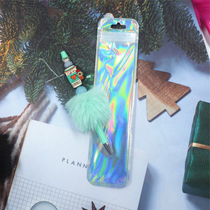 Venta al por mayor de bolígrafos coloridos de plástico para manualidades, suministros de escritura para la escuela y la Oficina, Papelería, bolígrafo esponjoso - Product Image 6