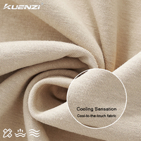 T-shirts pour hommes Kuenzi, coupe oversize, épaules tombantes, sensation de fraîcheur, 55% coton, 38% polyester, 7% élasthanne, 230 GSM, doux, respirant, sans impression