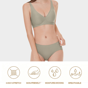 Custom Womens Sexy Lingerie <b>Ladies</b> High Waist Shaping <b>Underwear</b> Soft Embroidered Logo Push Up Bra For Women Sexy Hot - Product Image 3