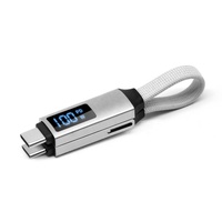 Cable USB Magnético 3 en 1 con Pantalla LED, Cable de Carga Rápida PD de 100W 5A OTG Tipo C, Cargador Súper Rápido para iPhone 16 17