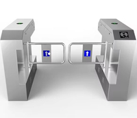 Système de tourniquet biométrique de contrôle d'accès piétonnier pour gymnases et centres de fitness, avec mécanisme de barrière à ailettes de sécurité