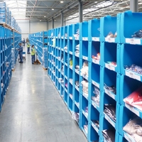 Bac en plastique ondulé PP de haute qualité 700x500x350mm pour pièces détachées automobiles, bac de stockage, résistant à l'eau, léger