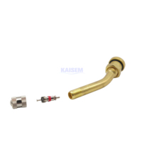 Válvula sin Cámara para Camiones y Autobuses KAISHENG V3-20-5, Boquilla Americana de Latón para Cubo de Rueda, Nueva, para Reequipamiento/Actualización, Resistente al Frío/Calor/Ozono