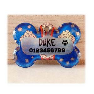 개를위한 투명 개 태그 칼라 애완 동물 ID 장식 맞춤 개 태그 - Product Image 3