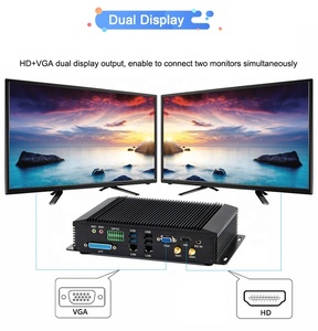 MiniTree industriale Fanless Mini PC i7 4650U i5 4200U <span class=keywords><strong>2</strong></span> * RJ45 Lan 6 * COM 8USB Gpio HD Micro Computer Linux 4G WiFi supporto Win10 - Product Image 5