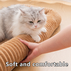 Warm Fleece Pet <b>Sofa</b> Cushion Rectangle Dog <b>Bed</b> Winter Warm Waterproof Pet Mat Four Seasons Use Hand Wash Polyester Fiber Fill - Product Image 4