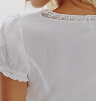 Robe d'été pour femme, mini, col rond, manches bouffantes en dentelle, coton, décontractée, style bohème, coupe trapèze, ourlet plissé à volants, œillets, boutons naturels