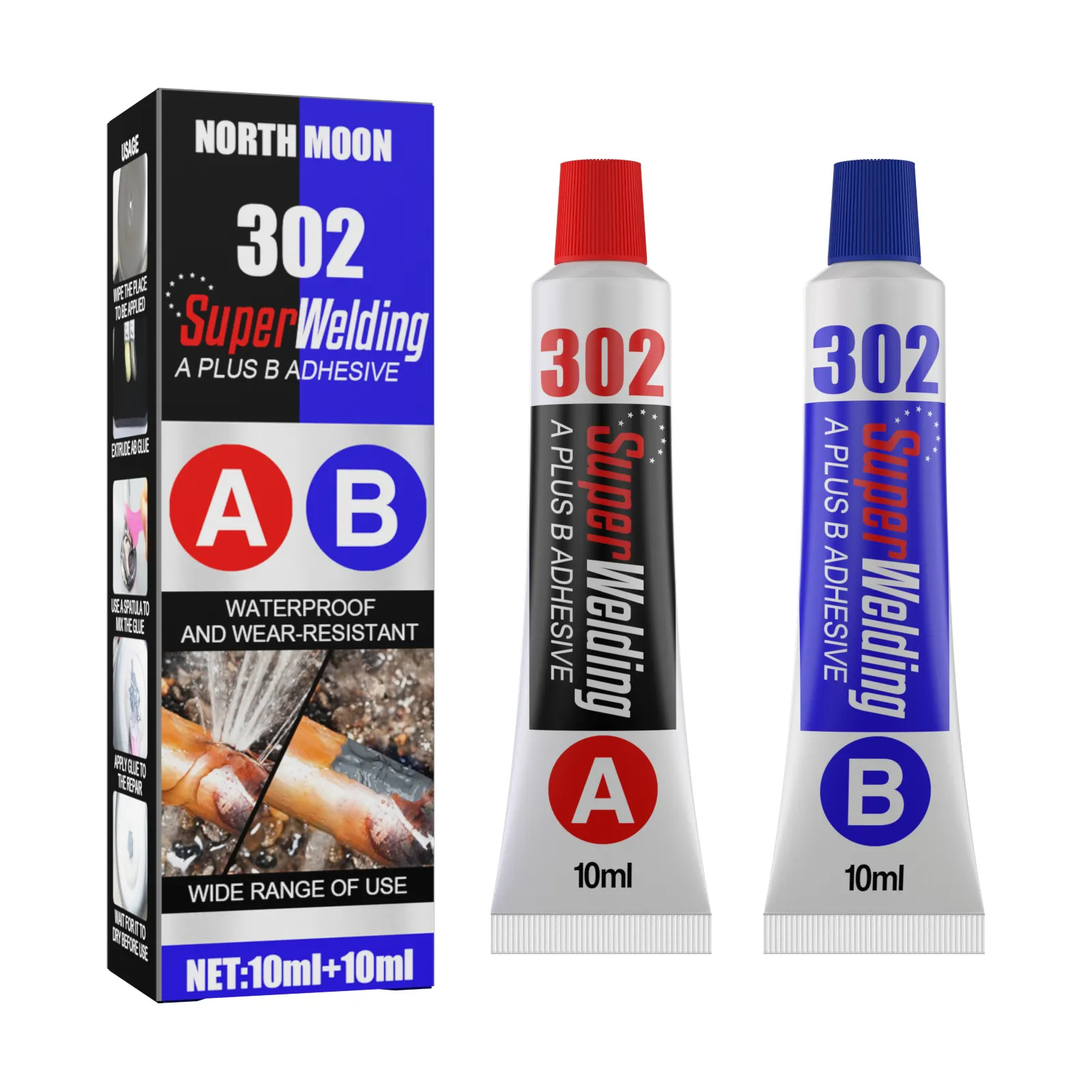 20ml AB Glue Iron Stainless Steel Glass Plastic Wood Ceramic Marble Quick Drying Metal Repair Structural Adhesives