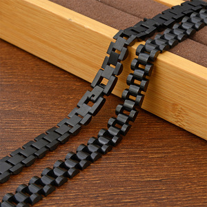 Trang Trí Cá Nhân Dây Chuyền Đồng Hồ Dây Thép TITAN 10MM Dành Cho Nam Nữ Dây Chuyền Vàng Đen 22 ''Trang Sức Bán Sỉ - Product Image 4