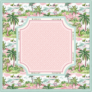 Tapis de jeu de mahjong tropical pastel mignon, base antidérapante robuste, grand tapis de jeu pour mahjong et <span class=keywords><strong>poker</strong></span> en intérieur et en extérieur - Product Image 1