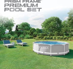 Piscine hors sol <span class=keywords><strong>INTEX</strong></span> Prism Round 10 pieds x 30 pouces |   26700EH PVC résistant aux intempéries Garantie 1 an (pompe non incluse) - Product Image 2