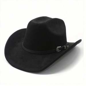 Nouvelle Arrivée 2025 – Chapeau de Cowboy Tendance en Daim pour Femme et Homme, Style Western Décontracté, Idéal pour Voyage, Fête, Jazz, avec Bande en Cuir - Product Image 4