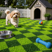 Gazon artificiel personnalisé à motif 3D, tapis de pelouse imprimé en forme de cœur, doux et haute densité, pour mariage, jardin et aménagement paysager