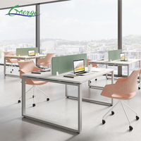 Structure de bureau en acier de qualité supérieure, pieds de bureau métalliques réglables pour centre d'appels et mobilier de bureau en open space