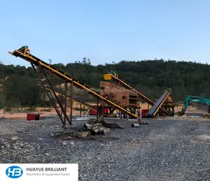 Stone Rock Crushing Processing Plant Mining Mine Equipment Crusher Line Sand Gravel Aggregates Production Plant