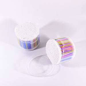 Fournisseurs d'écouvillons jetables Q Tips nettoyage des oreilles 300 pièces <span class=keywords><strong>coton</strong></span>-<span class=keywords><strong>tige</strong></span> <span class=keywords><strong>coton</strong></span>-<span class=keywords><strong>tige</strong></span> de couleur mélangée avec boîte ronde - Product Image 4