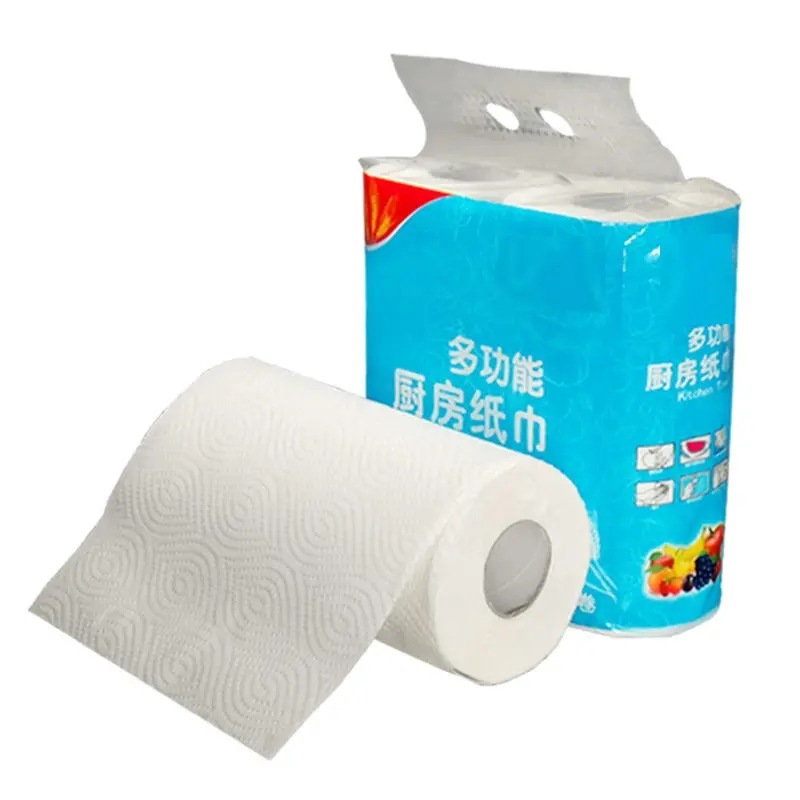 Embossed Efficient Grease Water Absorbent Hand Paper Towel Kitchen Roll Tissue Paper