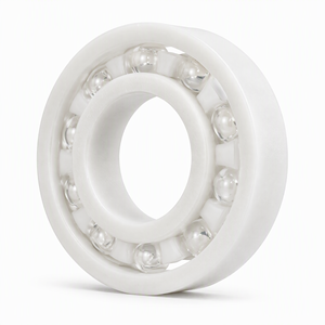 6006 PP PE Plastic <b>Glass</b> Ball Bearing 30x55x13mm Open Anti Acid Alkali Salt Corrosion Resistant for Chemical Food Equipment - Product Image 2