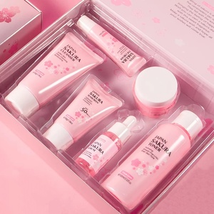 Bộ sản phẩm chăm sóc da Sakura Nhật Bản bán buôn, bộ chăm sóc da thuần chay 6 món, dưỡng ẩm, chống lão hóa, làm sáng, phục hồi - Product Image 2