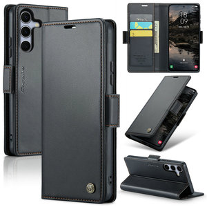 Funda de Piel Sintética Tipo Cartera con Soporte para S25, Protección RFID, Diseño Ejecutivo Resistente a Impactos - Product Image 5