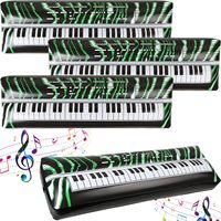 Clavier Gonflable Zèbre Amusant - Jouet Piano Électronique en PVC pour Fêtes Musicales et Spectacles Scéniques