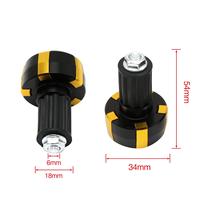 Accessoires de moto CNC en aluminium 22mm 7/8 ''poignées de guidon bouchons d'extrémité de guidon poids d'extrémité de guidon de moto vente en gros