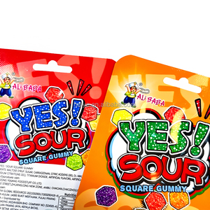 Custom Printed Holographic Die Cut 3.5g/28g Candy Ziplock Bags Resealable Moisture Proof Mylar Stand Up Pouches <strong>with</strong> Hang Hole - Product Image 6