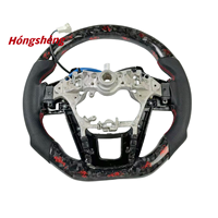 Volant personnalisé JDM Sports Style Racing Design en fibre de carbone forgée en rouge pour les modèles Toyota Hilux