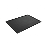 Boîte de transport antistatique en plastique PP légère 600*400MM avec couvercle noir pour SMT