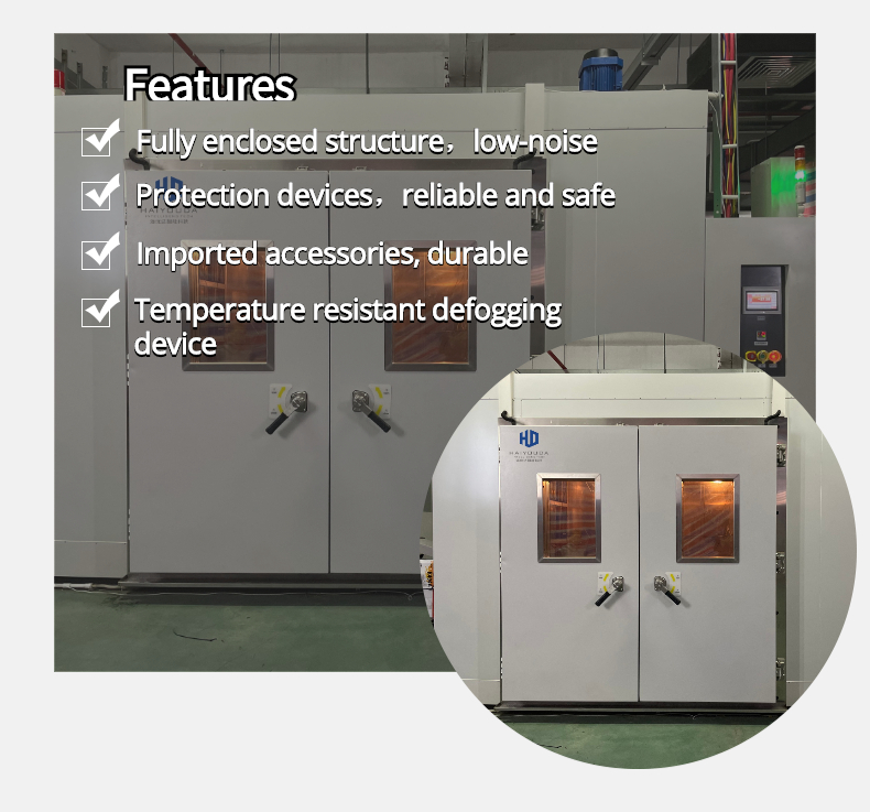 CE Approved Paint Type Automatic Programmable Walk-In Test Machine Climatic Test Chamber For Battery Test