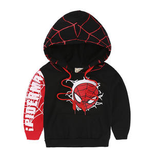 Estilo europeu e americano infantil Outono desgaste algodão com capuz colete e Hoodie conjunto de duas peças com padrão de impressão colorido - Product Image 3