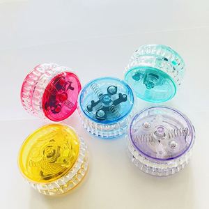 Jouet yo-yo en plastique de haute qualité avec logo personnalisé imprimé, en matériau PP écologique, avec lumière amusante - Product Image 3