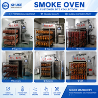 Four à fumage industriel automatique pour la transformation de saucisses, de jambon et de bacon