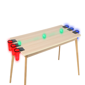 <span class=keywords><strong>Jeu</strong></span> de <span class=keywords><strong>Pong</strong></span> de Table Clip and Play pour Tous les Âges avec LED et Gobelets (Table Non Incluse) – Ensemble de <span class=keywords><strong>Jeu</strong></span> de Lancer avec Balles de <span class=keywords><strong>Ping</strong></span>-<span class=keywords><strong>Pong</strong></span> - Product Image 2