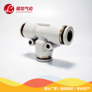 Zhaolong Pneumatic T Type Tee Plastic <b>Quick</b> <b>Connector</b> EPE 4 6 8 10 12 14 16 British Standard - Product Image 2