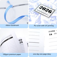 A5 Cahier de notes A6 en cuir avec boîte et stylo imprimé de logo en relief personnalisé de porte à porte