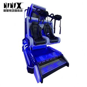 เครื่องจำลอง VR แบบสองที่นั่งในร่ม โครงสร้างโลหะ ให้ประสบการณ์การเล่นเกมสุดเร้าใจด้วยการจำลองการตกจากที่สูง อุปกรณ์สวนสนุกเชิงพาณิชย์ MR - Product Image 2